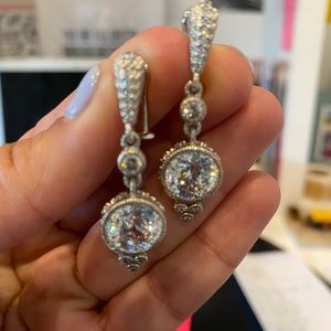Retired Judith Ripka Diamonique Earrings.